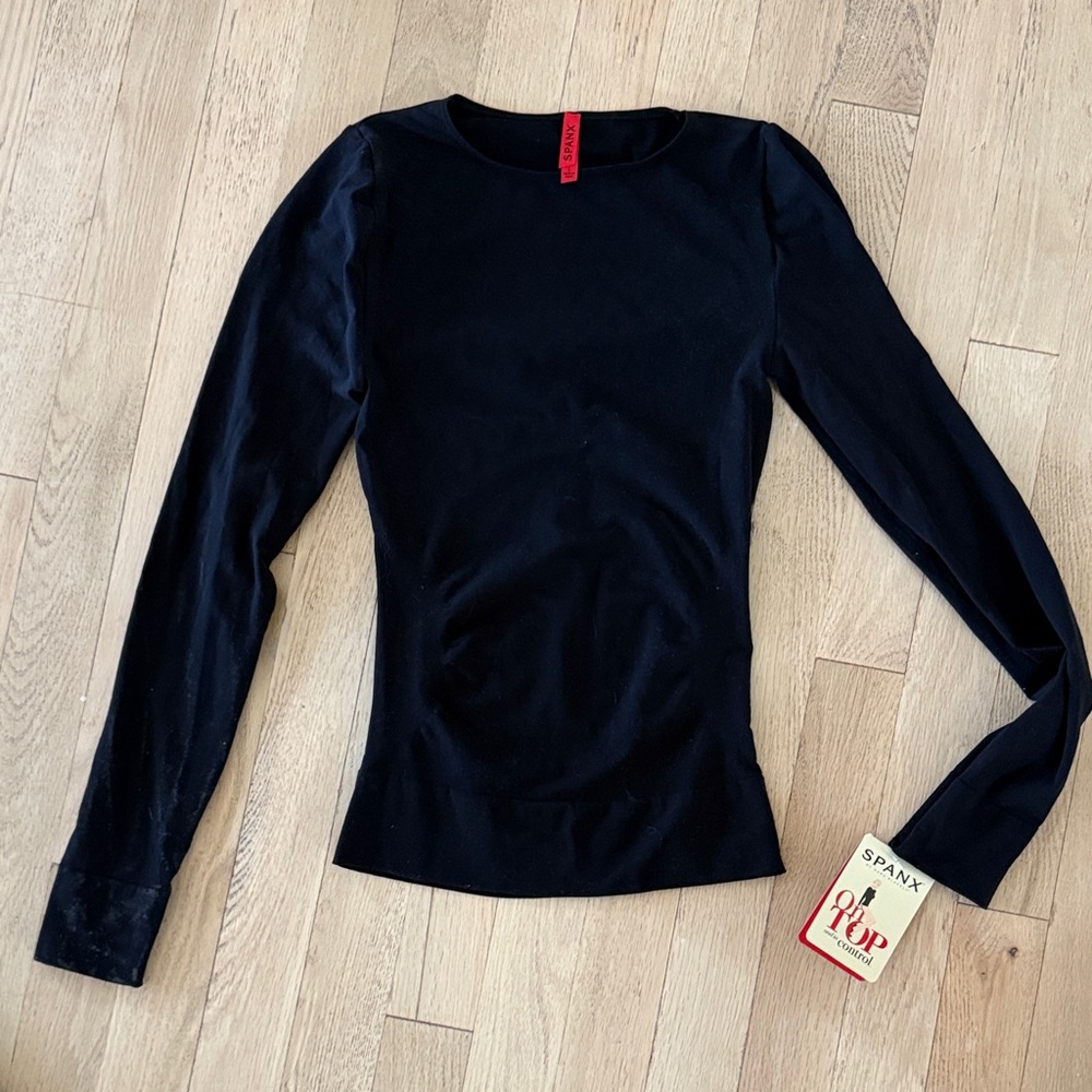 SPANX Black Classic Long Sleeve  Shapewear